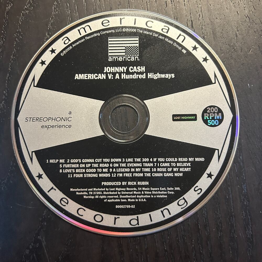 The Man Comes Around by Cash, Johnny (CD, 2002) *NO CASE*